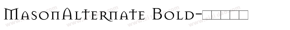 MasonAlternate Bold字体转换